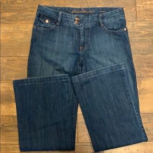 Eddie Bauer wide-leg curvy fit jeans. Size 6.